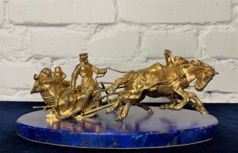 Русская бронза Василий Грачев тройка